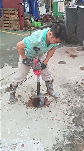 Industrial Drilling: Using a Handheld Auger to Bore Holes in Concrete