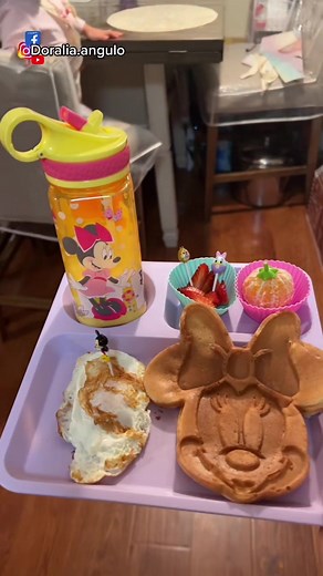 Desayuno de Minnie Mouse 🎀🥰🌸 - Receta Creativa y Divertida