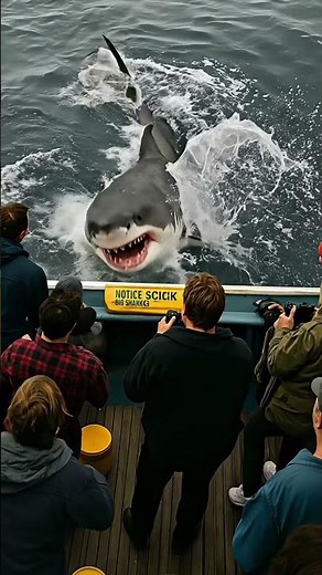 Shark Leaps Out of Water in Stunning Display – Caught on Camera! 🦈💥🌊