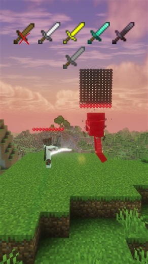 ALL SWORDS VS WITHER BOSS Minecraft Moment #shorts #wither #swordskills #fyp #minecraft