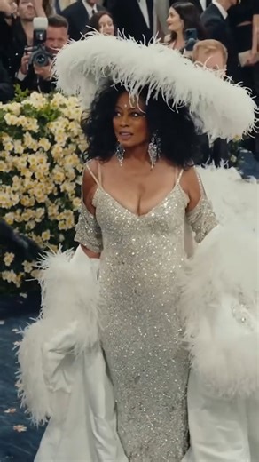 6.1M views · 49K reactions | The legendary #DianaRoss made her grand return to the #MetGala after 22 years. | British Vogue | Facebook