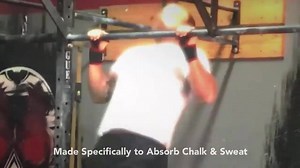 Two in One! Hand protection plus wrist support! Absorbs chalk and sweat for extra grip. Great for all bar movements. | WOD SuperStore