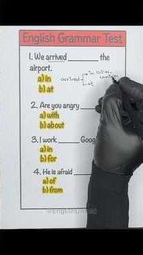 English Grammar Quiz | Test Yourself Now #testyourenglish #englishlearning #spokenenglish