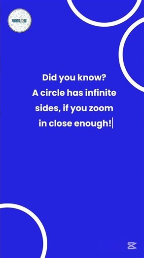 Circle = Infinite Sides? 🤯 | Mind-Blowing Math Fact #shorts