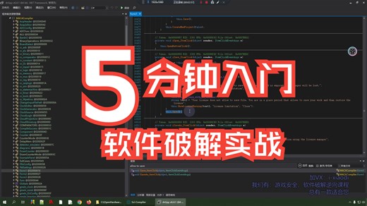 某软件逆向破解实战【游戏安全，软件安全，网络安全，CTF比赛必备基础】小白软件破解反汇编逆向安全工程师2024最新