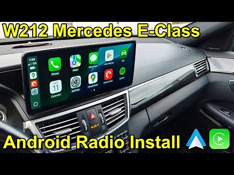 Installing an XTRONS Android Head Unit in a Mercedes E-Class (W212 with Backup Camera)