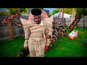 I made a MUMMY COSTUME...in SUMMER?!