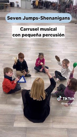 Seven Jumps- Shenanigans. (Carrusel musical con pequeña percusión) #batucado #edmusical #recursosmusicales #recursoseducativos #percusion #edutok #musicteacher #actividadesmusicales #infantil #primaria #juegosmusicales