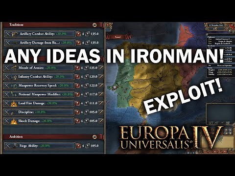 How To Change Nation Ideas In Ironman - EU4 Exploit!