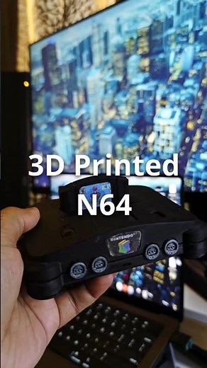 I 3D printed a N64 for all my Retro Gaming #retrogaming #3dprinting #n64 #raspberrypi