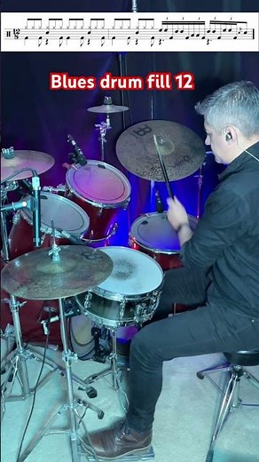 Blues drum fill breakdown #drums #tutorial #drummer