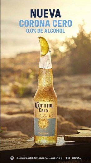 Nueva Corona Cero. 0.0% de alcohol, 100% sabor. ¡Disfrútala con limón! 🍋🍻