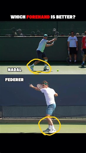 Federer vs Nadal Forehand