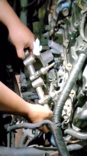Hyundai Santa fe 2013 to 2018 injector removal #diy #automotive #hyundai