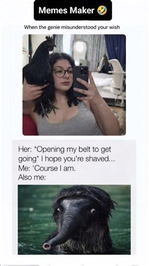 “Wish granted but make it awkward 😂.” #funny #viral #memes #shorts #expectationvsreality #usa