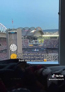 Taylor Swift Eras Tour Concert Experience from an Apartment
