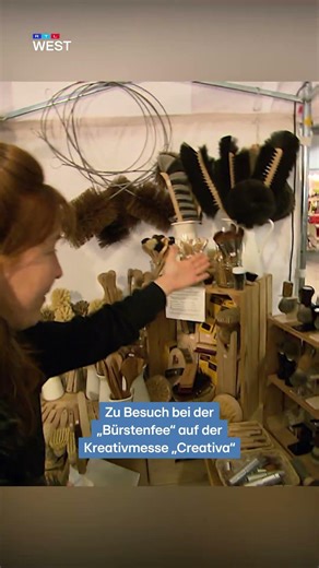 „Bürstenfee“ auf der Kreativmesse „Creativa“ in Dortmund | RTL WEST