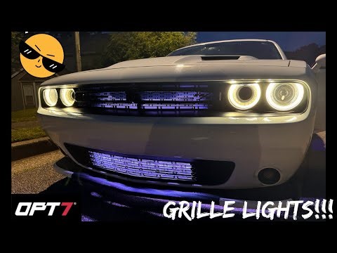 Installing OPT7 Grille Lights on my Dodge Challenger!!!!