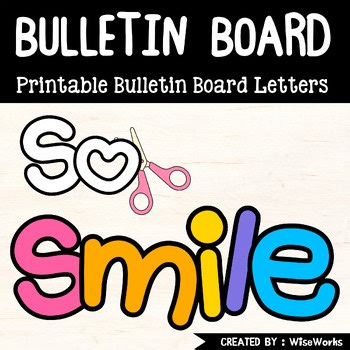 Printable Bulletin Board Letters A-Z a-z 0-9 Large Easy Read Font Classroom Deco