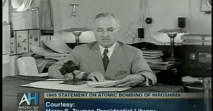 User Clip: Harry Truman Announcing the Drop of the Atomic Bomb