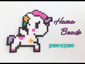UNICORNIO con HAMA BEADS PASO A PASO.