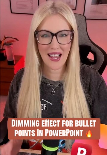 Learn Dimming Effect for Bullet Points in PowerPoint