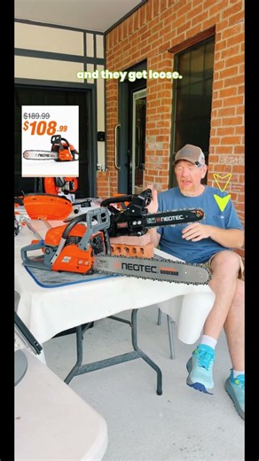 [summerfinds] NEOTEC 62cc Gas-Powered Chainsaw with 20‘’ Bar & Chain, Lightweight Portable Design
