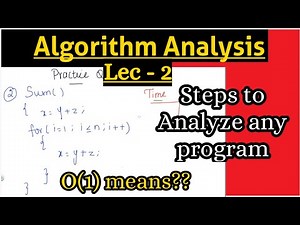 What is O(1)? | Algorithm Analysis - Lec 2 | Time & Space complexity | GATE & Interview | DAA