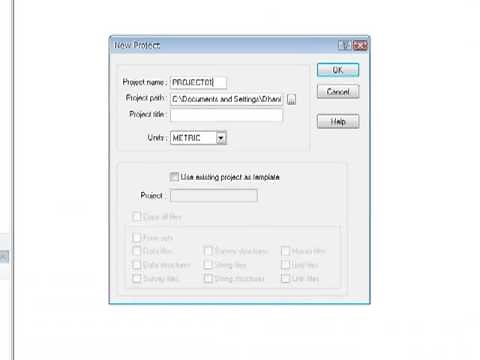Create New Project in MIcromine 11