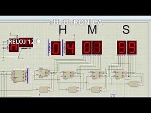 Como hacer un Reloj Digital Formato 12 horas (circuito muy fácil)