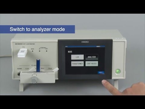LCR Meter IM3533-01 measurement methods: Frequency sweep measurement
