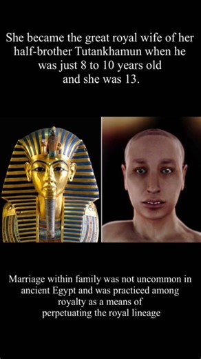 The tragic life of Queen Ankhesenamun, the wife of King tut.