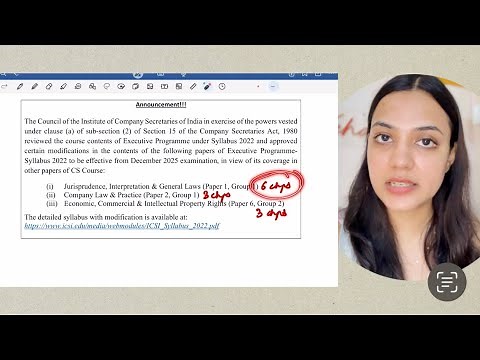 ICSI Latest Update 🚨 | Chapters Deleted & Syllabus Reduced | Must Watch for CS Students!”