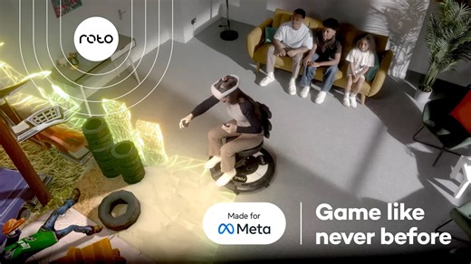 Roto VR Explorer：360度旋转VR椅，头动即转，震动同步游戏音频，沉浸感爆棚！未来科技