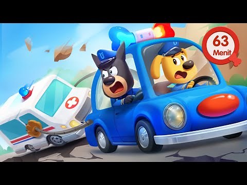 Keamanan Gempa Bumi Luar Ruangan🪨 | Tips Keamanan | Kepala Polisi Labrador| BabyBus Bahasa Indonesia