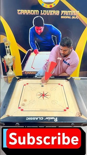 How to play carrom difficult point double toch unique carrom shot viral carrom tips #shortsfeed