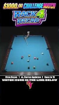 Efren Reyes vs Darren Appleton 10 Ball Rack 4 Recap