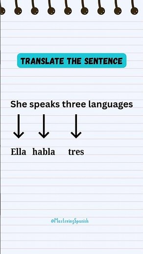 Translate this english sentence into spanish – Word by Word! 🇪🇸