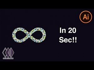 How To Make an Infinity Sign/Symbol in 20 Seconds - Adobe Illustrator | Salman's Graphic