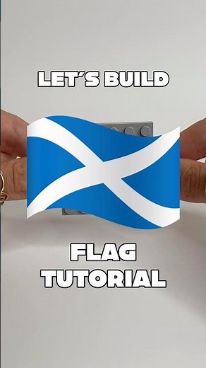 How to build the 🏴󠁧󠁢󠁳󠁣󠁴󠁿 flag out of LEGO - Tutorial ⚽️ 🥅 #legomoc #fifa26 #scotlandflag
