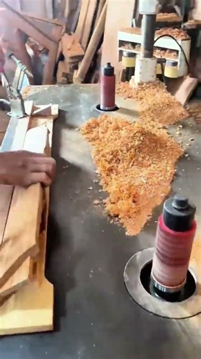 Forming Wood Curves Using a Spindle Sander Machine and Special Jig #shorts