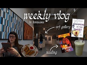 Spend a few days with me: slow vlog, reading two books, library haul, exploring memphis, etc