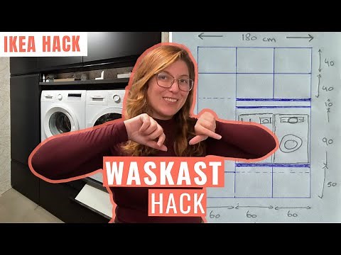 IKEA METOD laundry cupboard hack – This is how we made our washing machine and dryer conversion w...