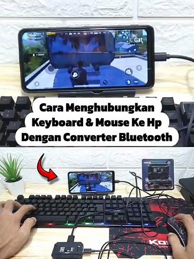 How to Connect a Keyboard and Mouse to a Phone Using a Bluetooth Converter #shorts