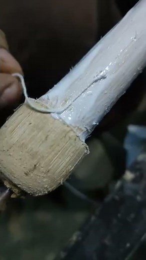 How to threading cricket bat handle #shorts