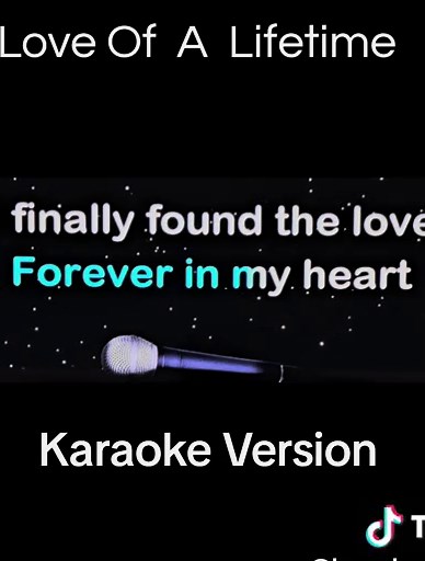 Firehouse Love of a Lifetime karaoke version - with lyrics