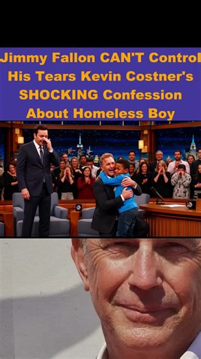 Jimmy Fallon CAN'T Control His Tears Kevin Costner's SHOCKING Confession About Homeless Boy#drama #podcast #jimmyfallon