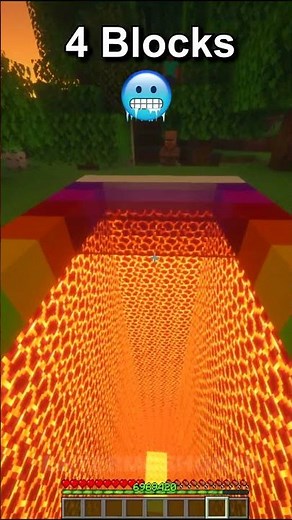 Minecraft 1 Block vs 5 Block Jump 😰😰😰