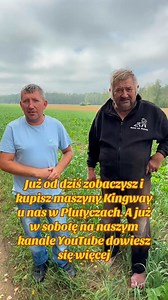 Zapraszamy do Plutycz! Już teraz można zakupić mini koparki i ładowarki Kingway. Więcej informacji poznacie w sobotnim filmie na naszym kanale. Start 12.00 | Gienek i Andrzej