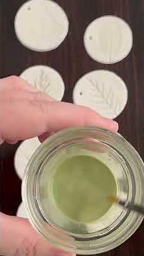 Leaf Printed Ornaments (Polymer Clay)